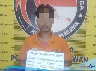 Sat Narkoba Polres Pelabuhan Belawan Tangkap Pengedar Narkoba di Terjun